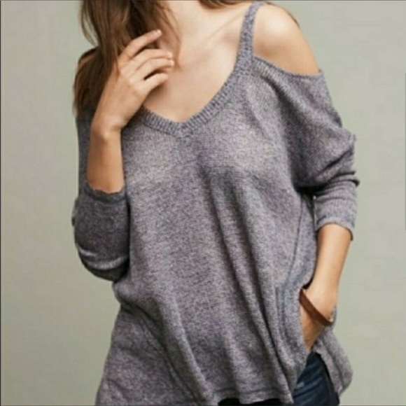ANTHROPOLOGIE Deletta | millipa cold shoulder top - Picture 1 of 8